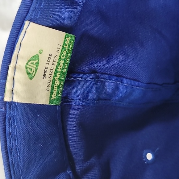Vintage Youngan Trucker Snap Back Hat Blue/ White - Picture 10 of 11